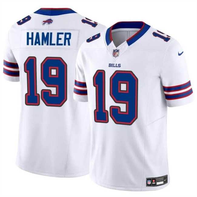 Men & Women & Youth Buffalo Bills #19 KJ Hamler White 2024 F.U.S.E. Vapor Untouchable Limited Stitched Jersey